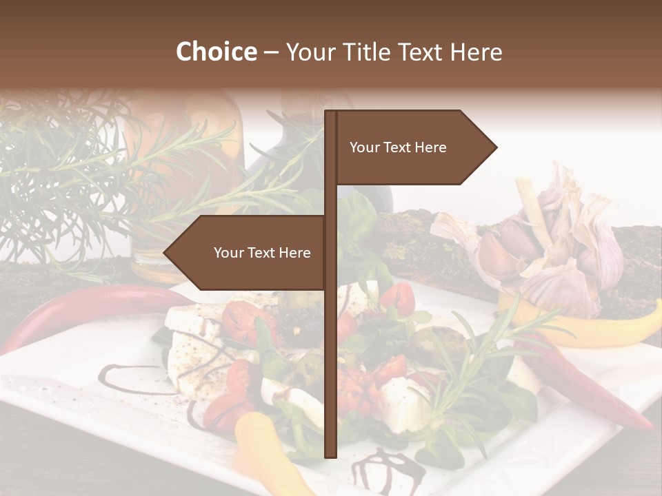 Vegetarisch Gartenfest Basilikum PowerPoint Template