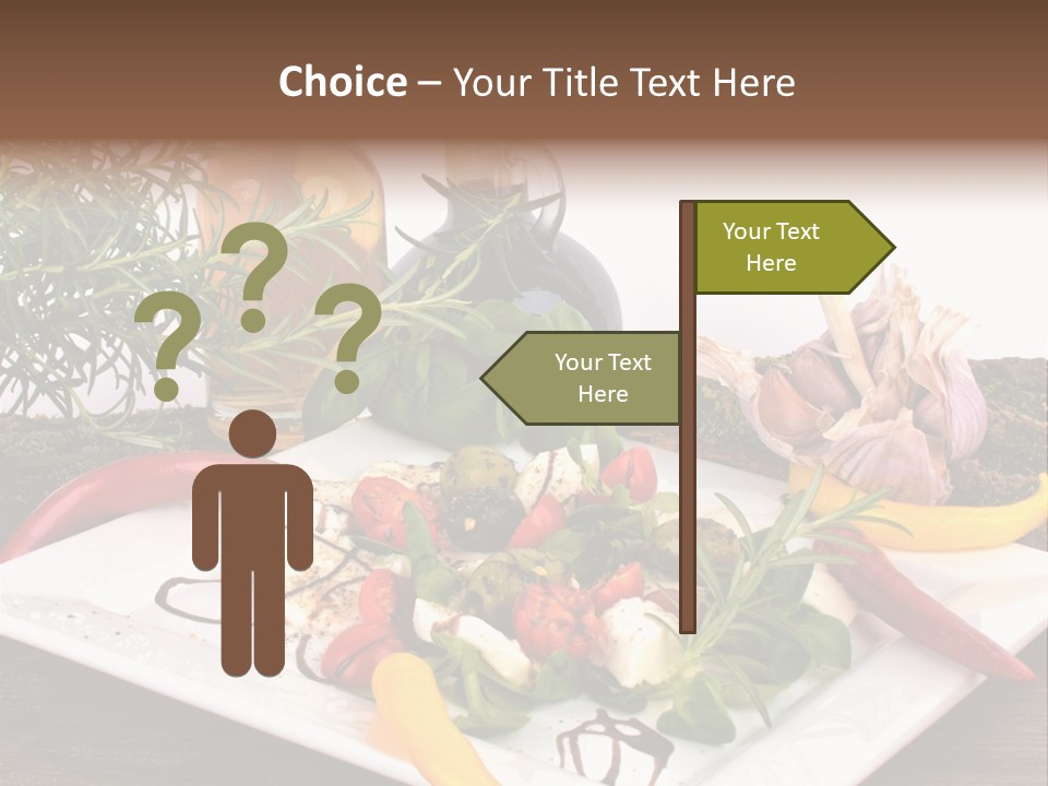 Vegetarisch Gartenfest Basilikum PowerPoint Template