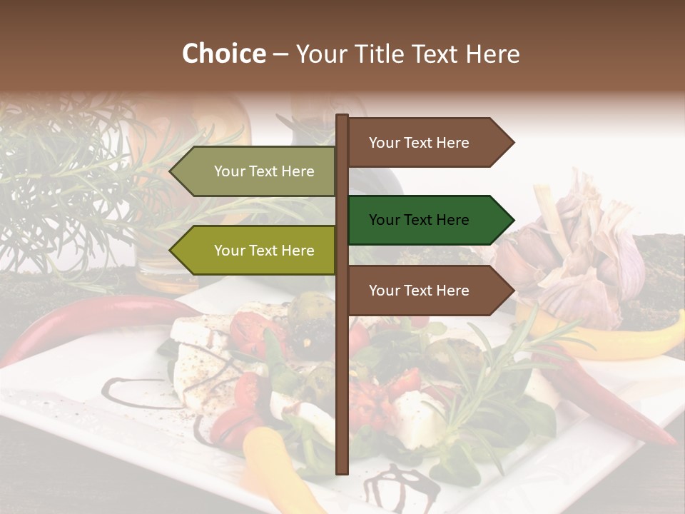 Vegetarisch Gartenfest Basilikum PowerPoint Template