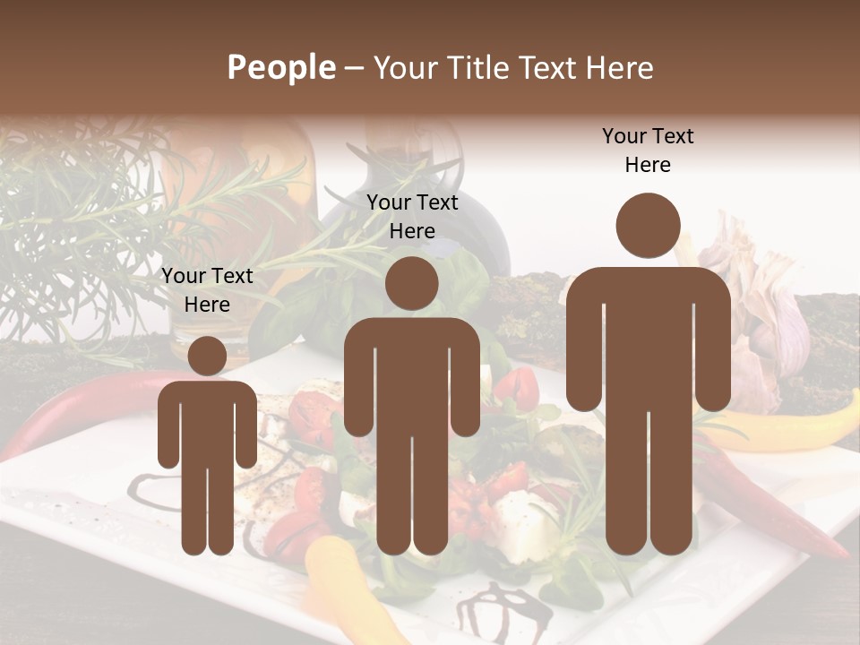 Vegetarisch Gartenfest Basilikum PowerPoint Template