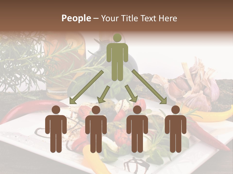 Vegetarisch Gartenfest Basilikum PowerPoint Template