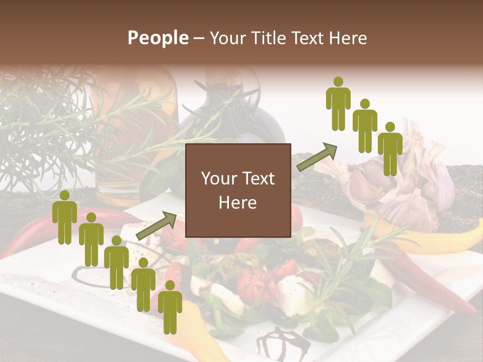 Vegetarisch Gartenfest Basilikum PowerPoint Template