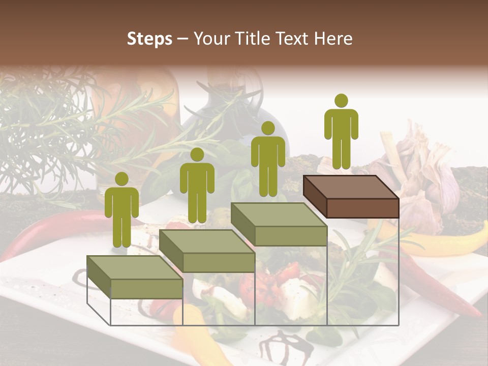 Vegetarisch Gartenfest Basilikum PowerPoint Template