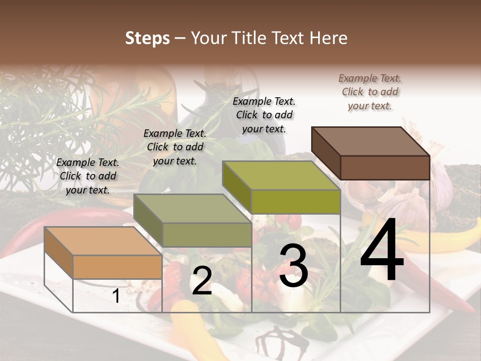 Vegetarisch Gartenfest Basilikum PowerPoint Template