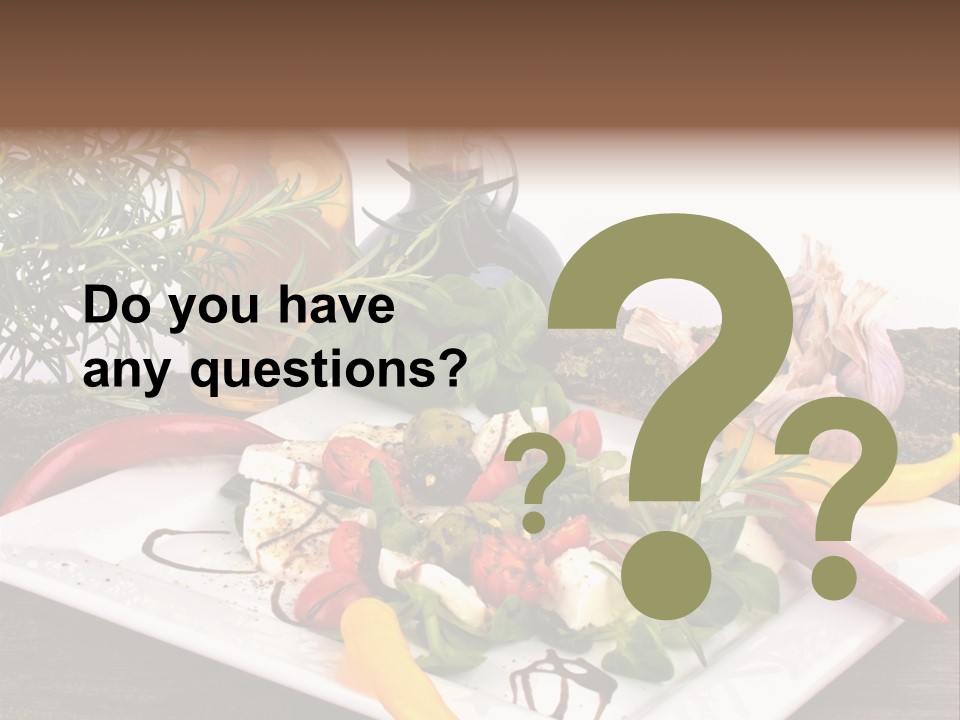 Vegetarisch Gartenfest Basilikum PowerPoint Template