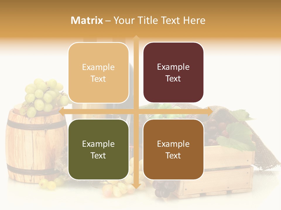 Pink Branch Harvest PowerPoint Template