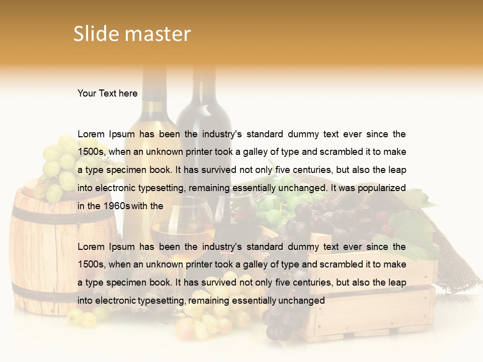 Pink Branch Harvest PowerPoint Template