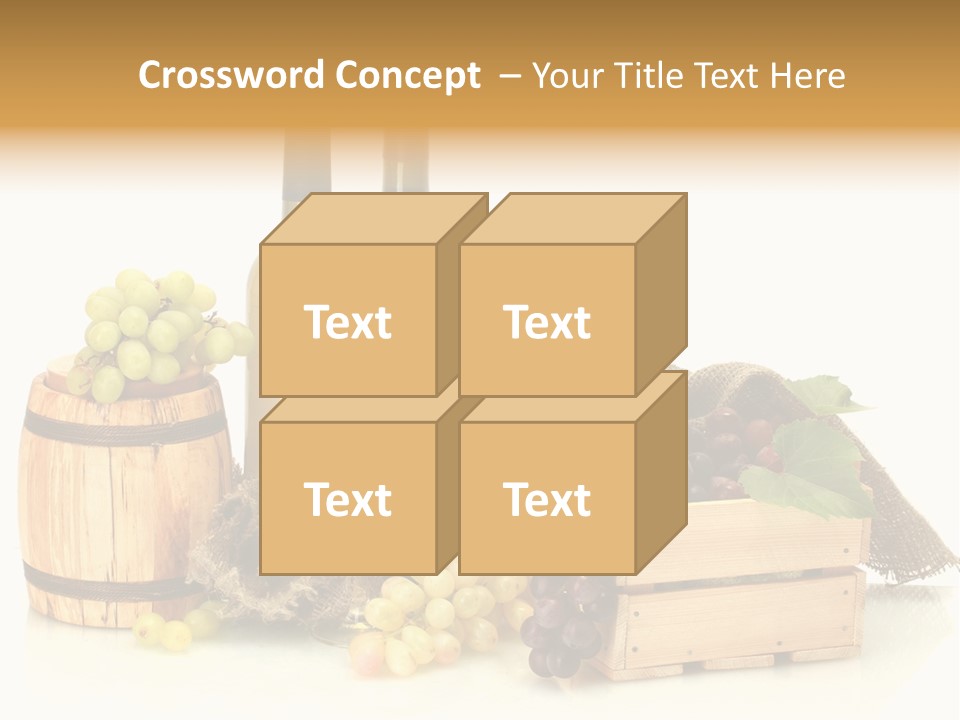 Pink Branch Harvest PowerPoint Template