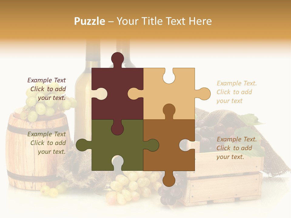 Pink Branch Harvest PowerPoint Template