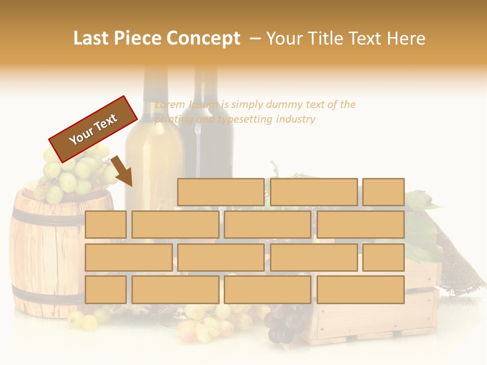 Pink Branch Harvest PowerPoint Template