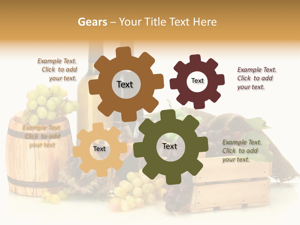 Pink Branch Harvest PowerPoint Template