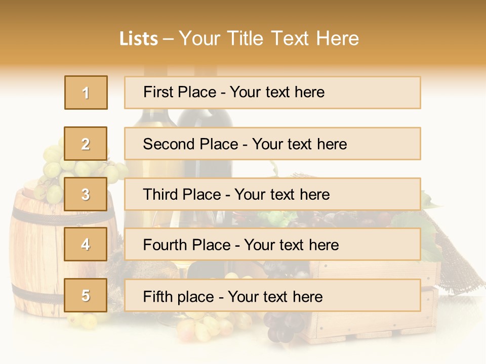 Pink Branch Harvest PowerPoint Template