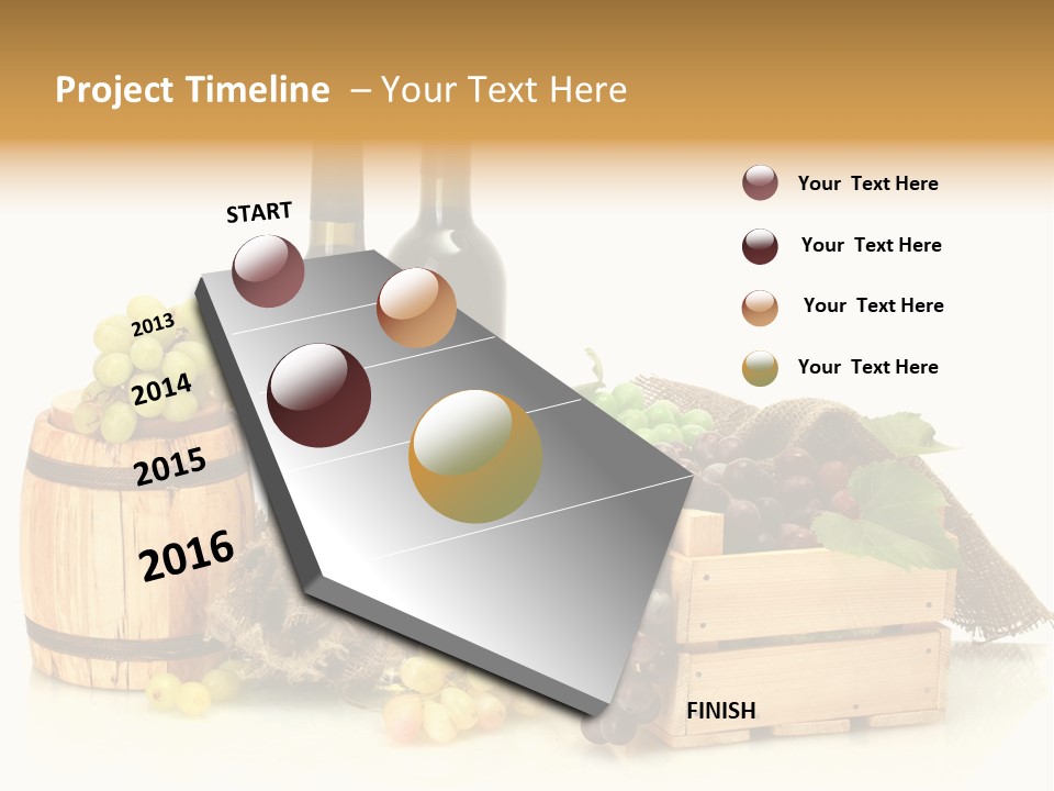 Pink Branch Harvest PowerPoint Template