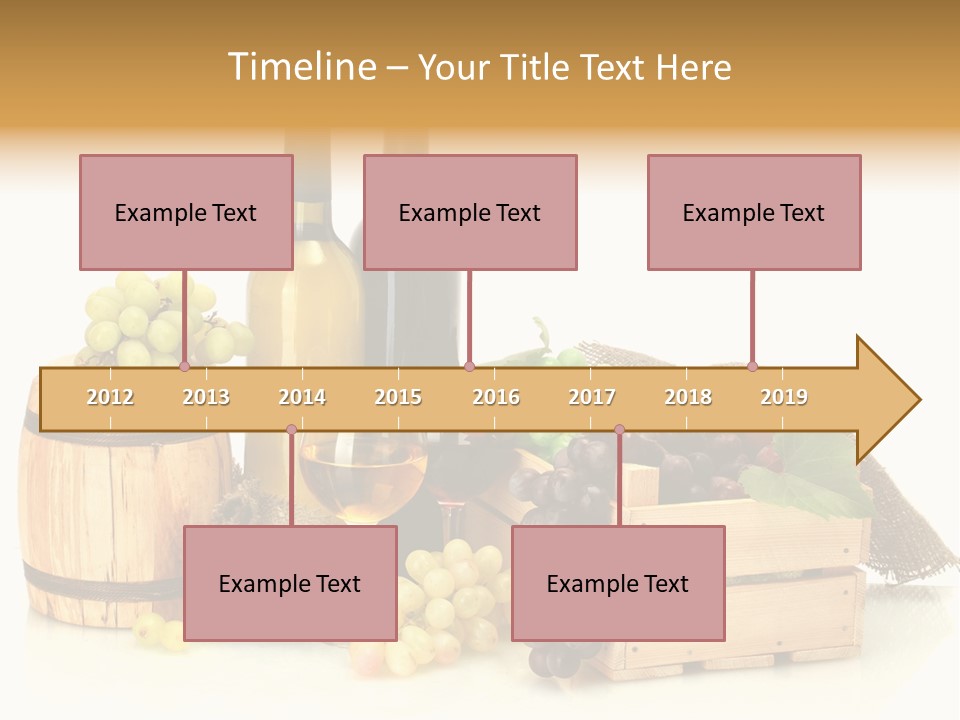 Pink Branch Harvest PowerPoint Template