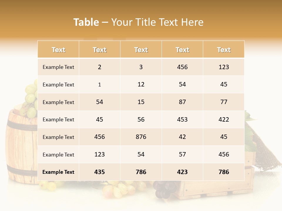 Pink Branch Harvest PowerPoint Template