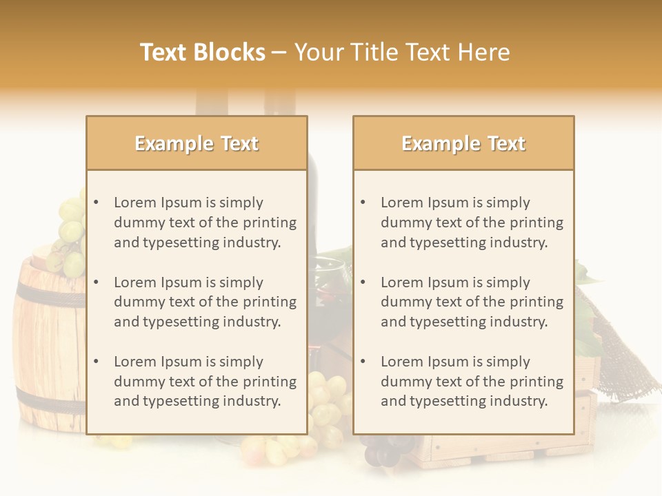 Pink Branch Harvest PowerPoint Template