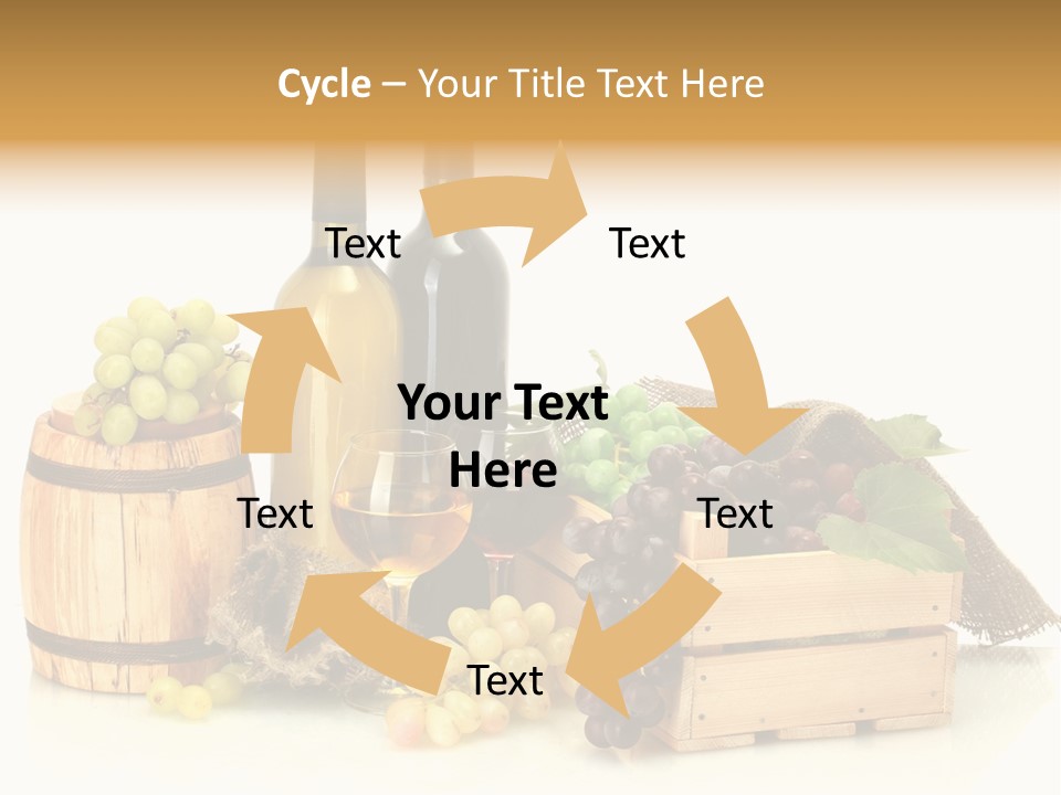 Pink Branch Harvest PowerPoint Template