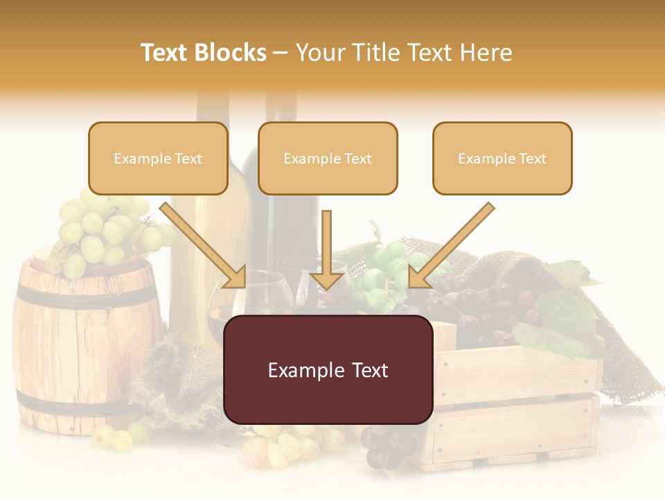 Pink Branch Harvest PowerPoint Template