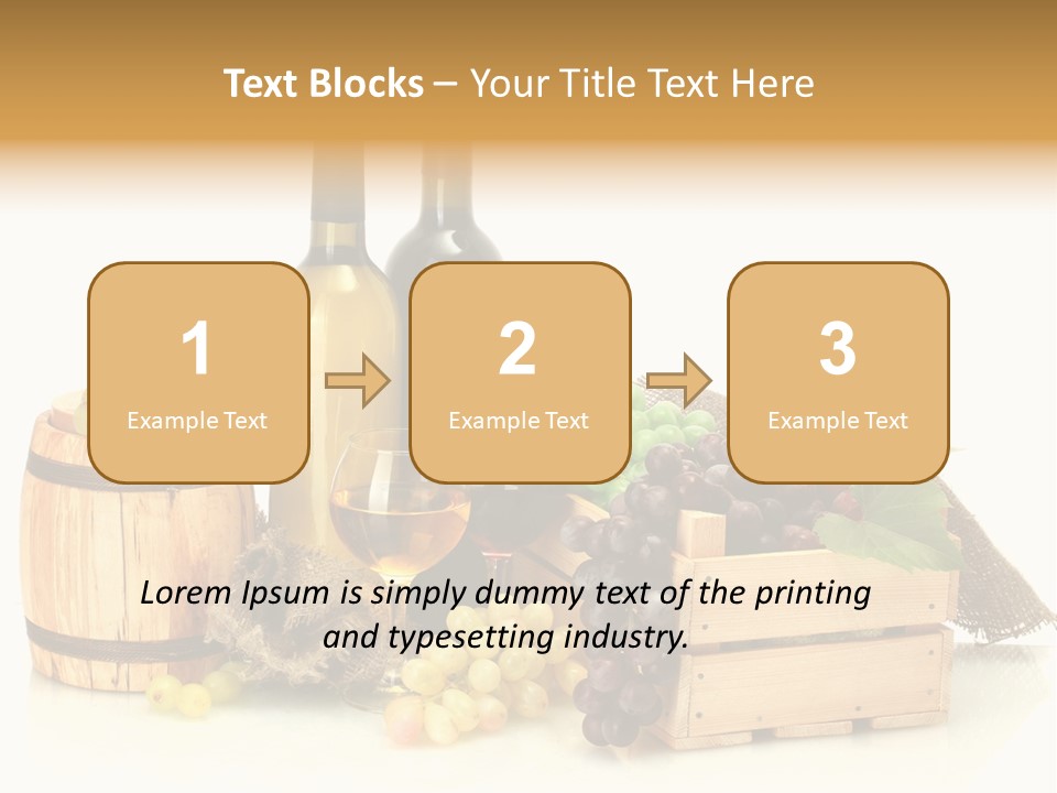 Pink Branch Harvest PowerPoint Template