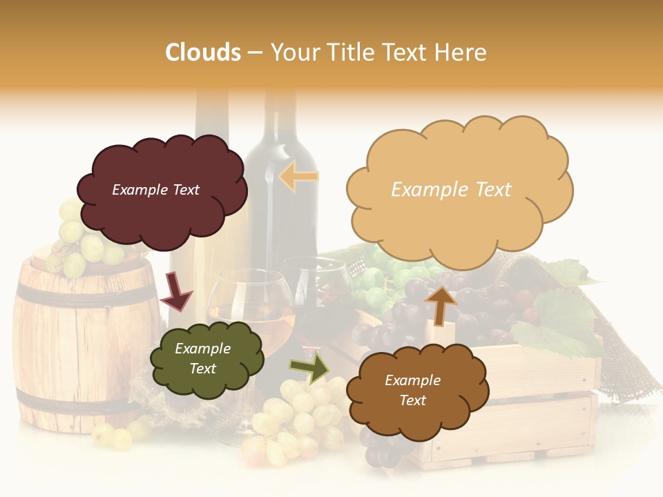 Pink Branch Harvest PowerPoint Template