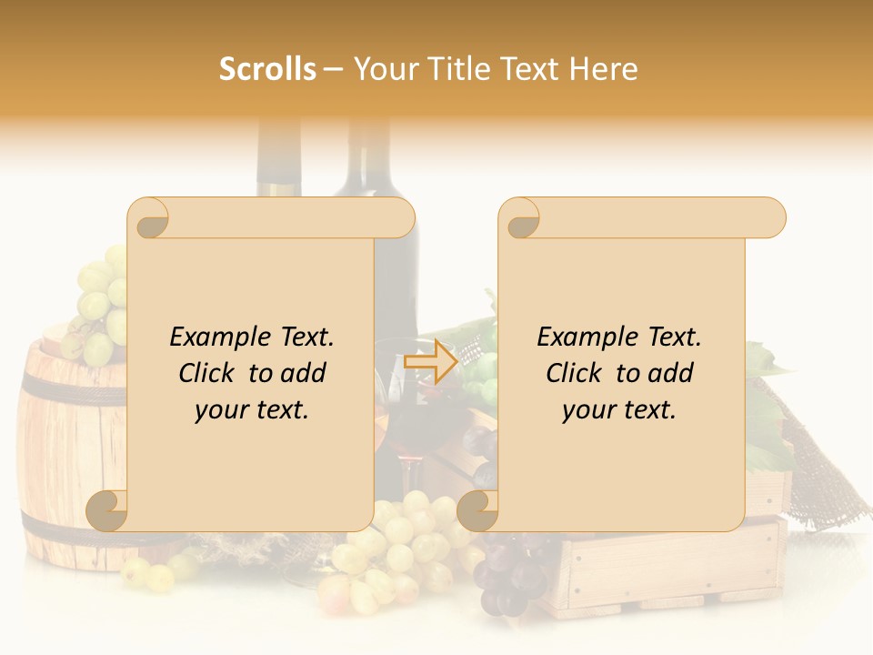Pink Branch Harvest PowerPoint Template