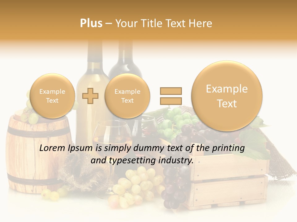 Pink Branch Harvest PowerPoint Template