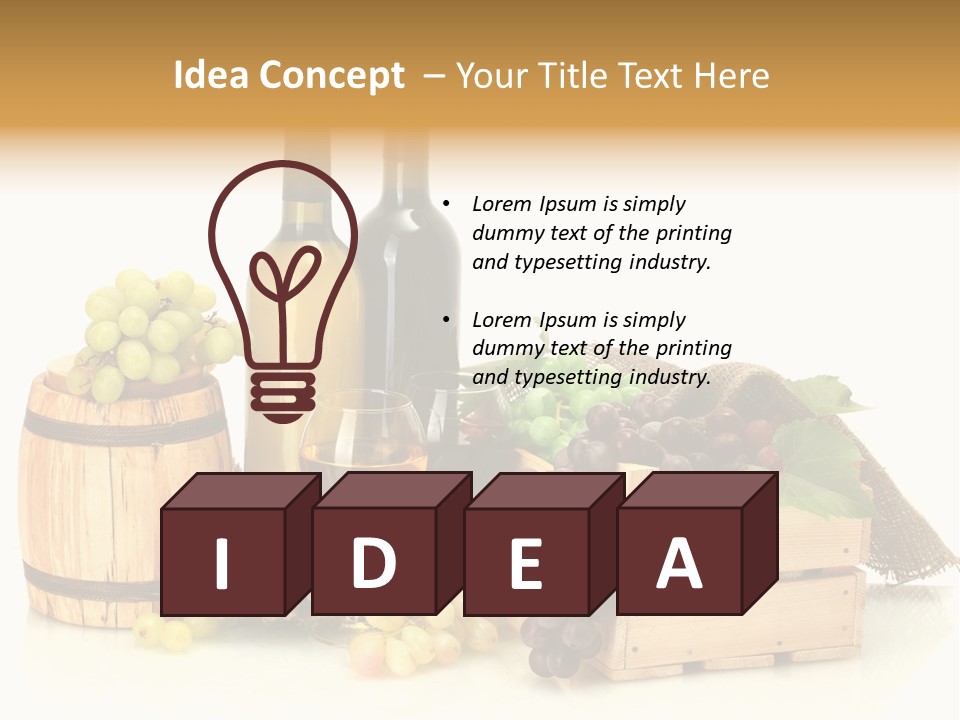 Pink Branch Harvest PowerPoint Template