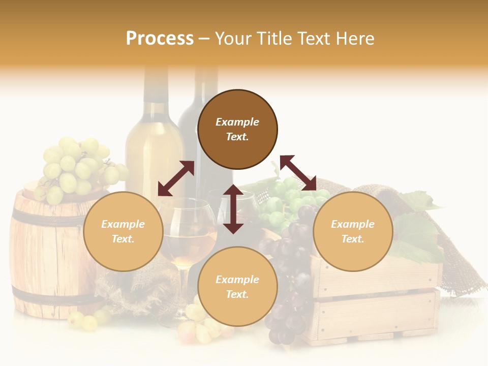 Pink Branch Harvest PowerPoint Template