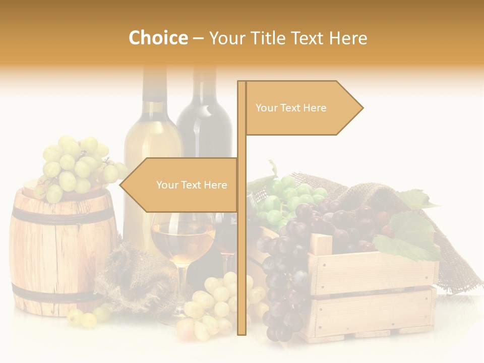 Pink Branch Harvest PowerPoint Template