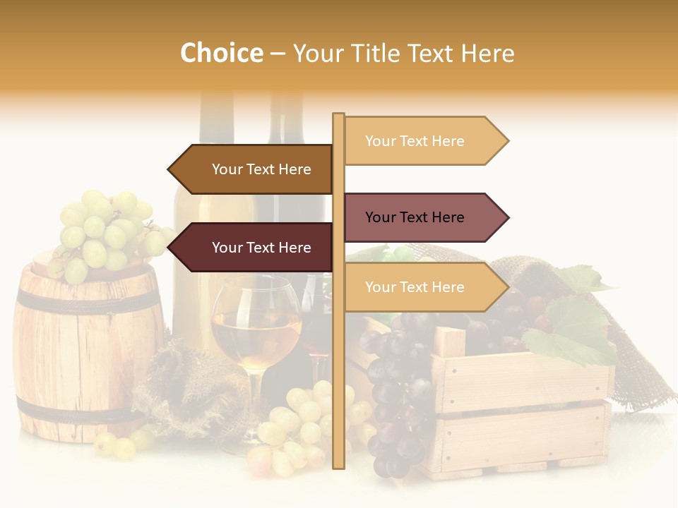 Pink Branch Harvest PowerPoint Template