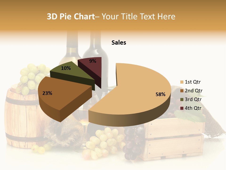 Pink Branch Harvest PowerPoint Template