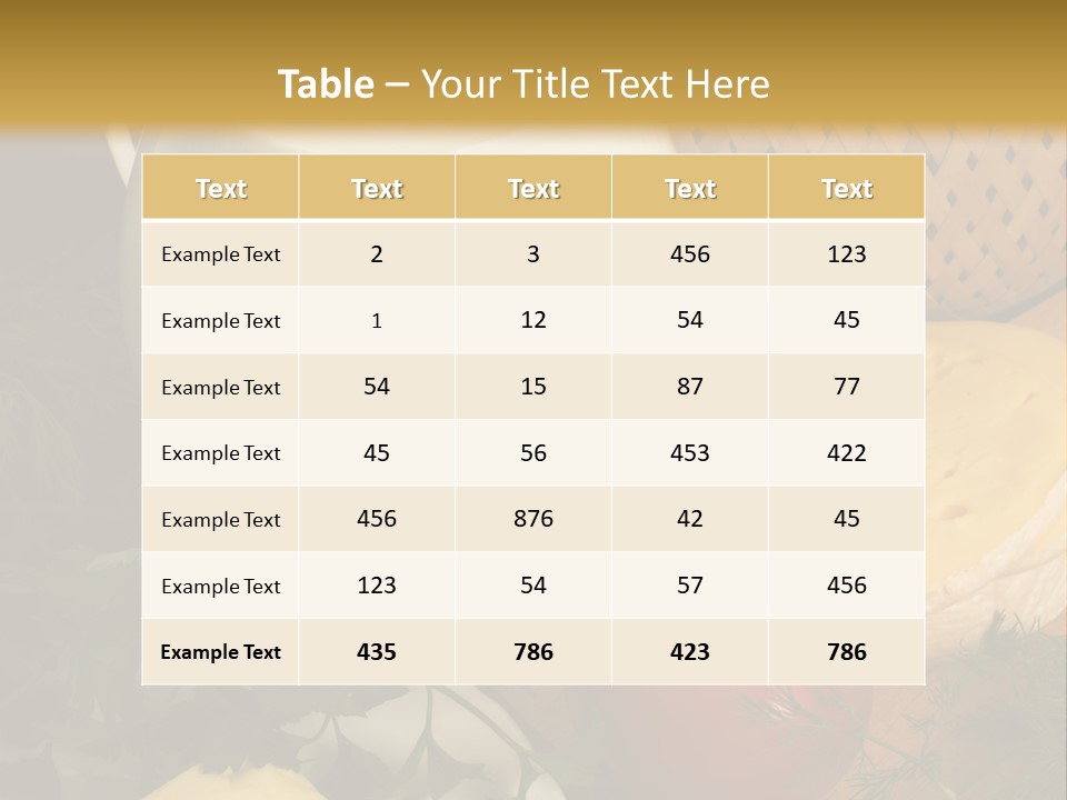 Plate Glass Tomato PowerPoint Template
