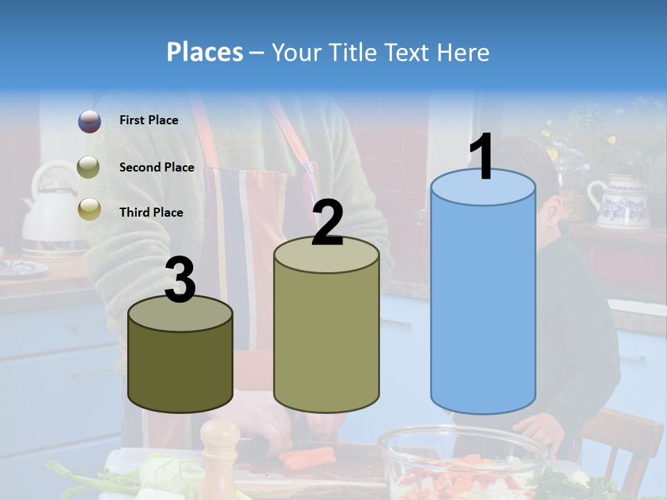 Father Casual Holding PowerPoint Template