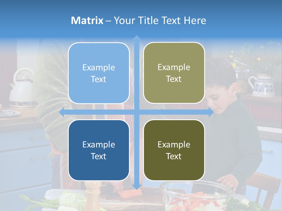 Father Casual Holding PowerPoint Template