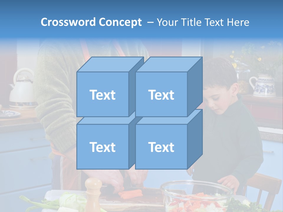 Father Casual Holding PowerPoint Template