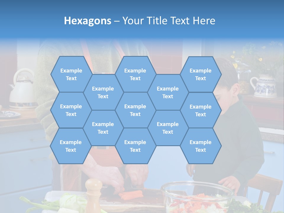 Father Casual Holding PowerPoint Template