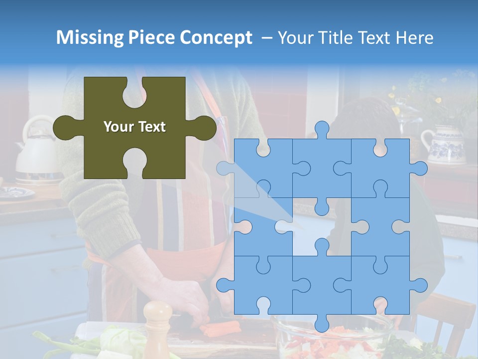 Father Casual Holding PowerPoint Template