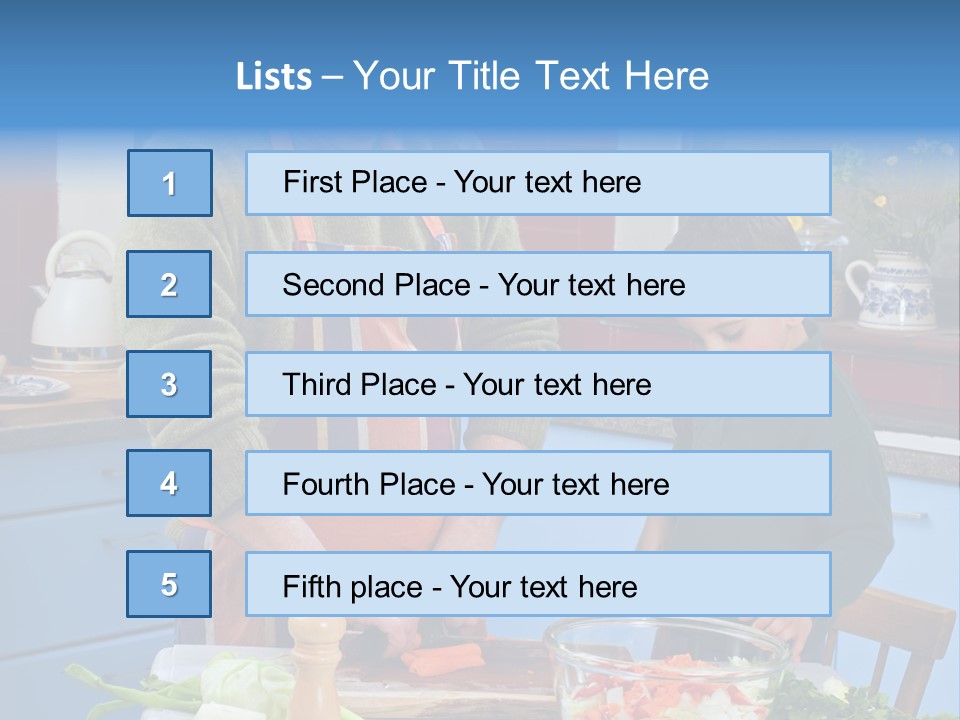 Father Casual Holding PowerPoint Template