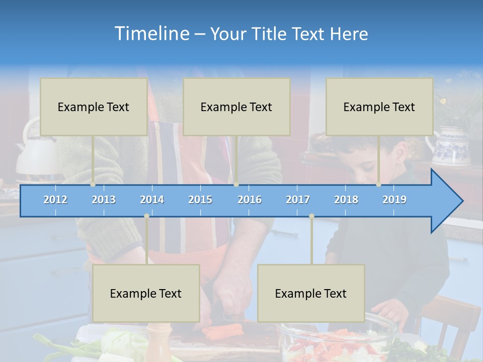 Father Casual Holding PowerPoint Template