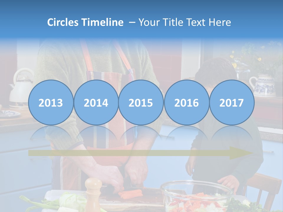 Father Casual Holding PowerPoint Template