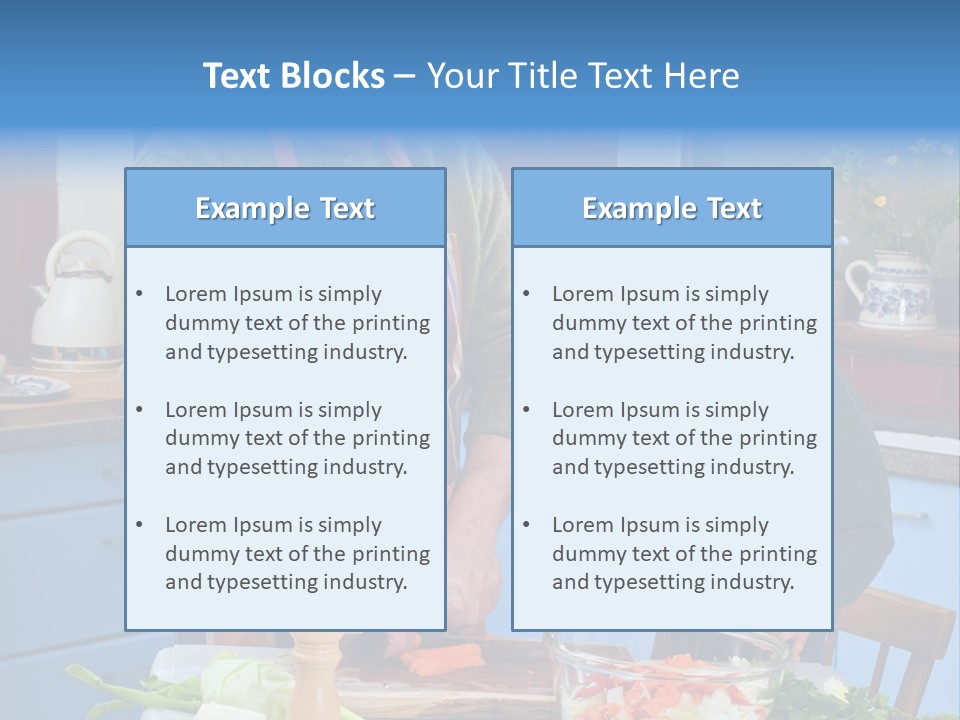 Father Casual Holding PowerPoint Template