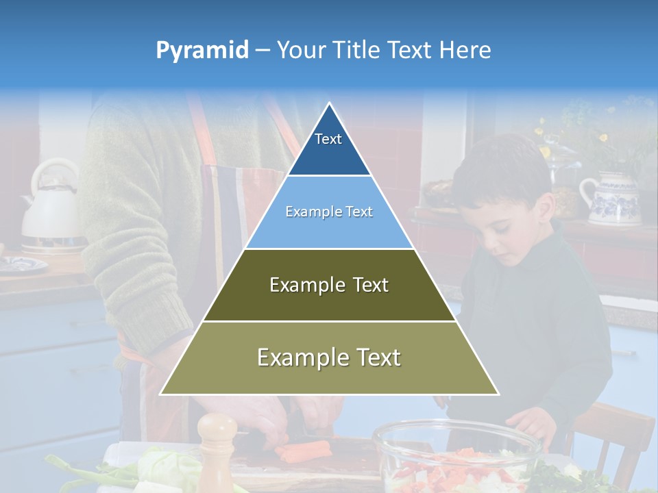 Father Casual Holding PowerPoint Template