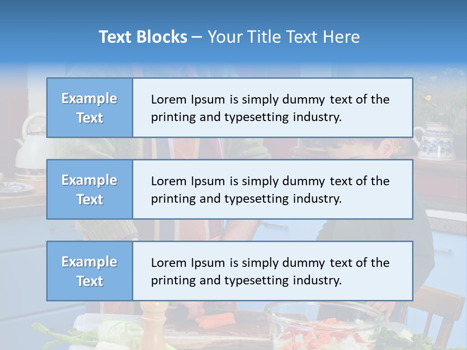 Father Casual Holding PowerPoint Template