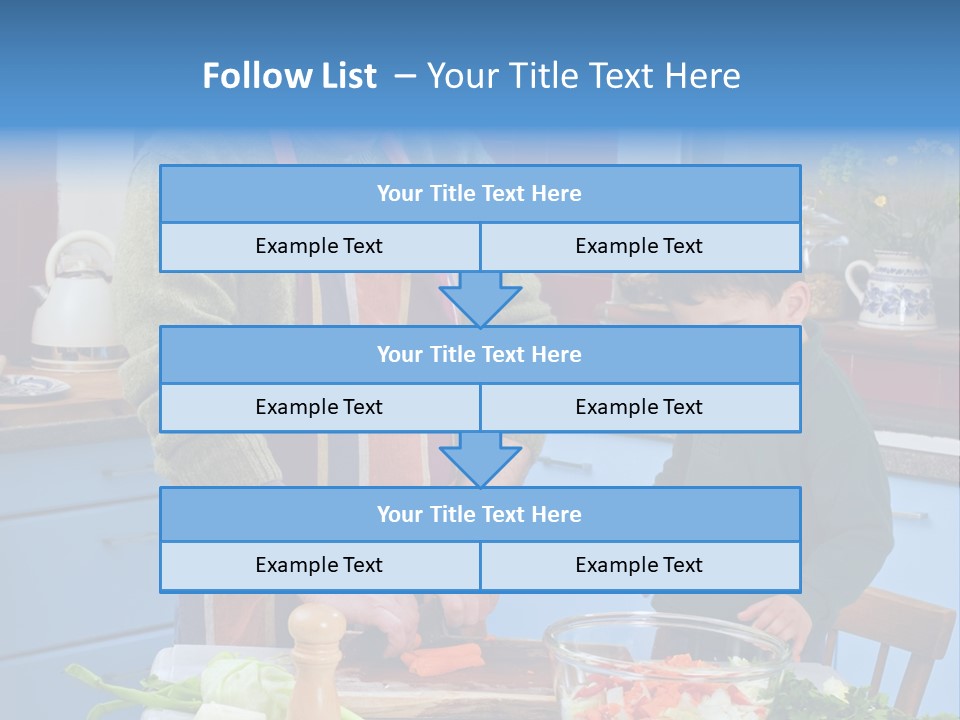Father Casual Holding PowerPoint Template