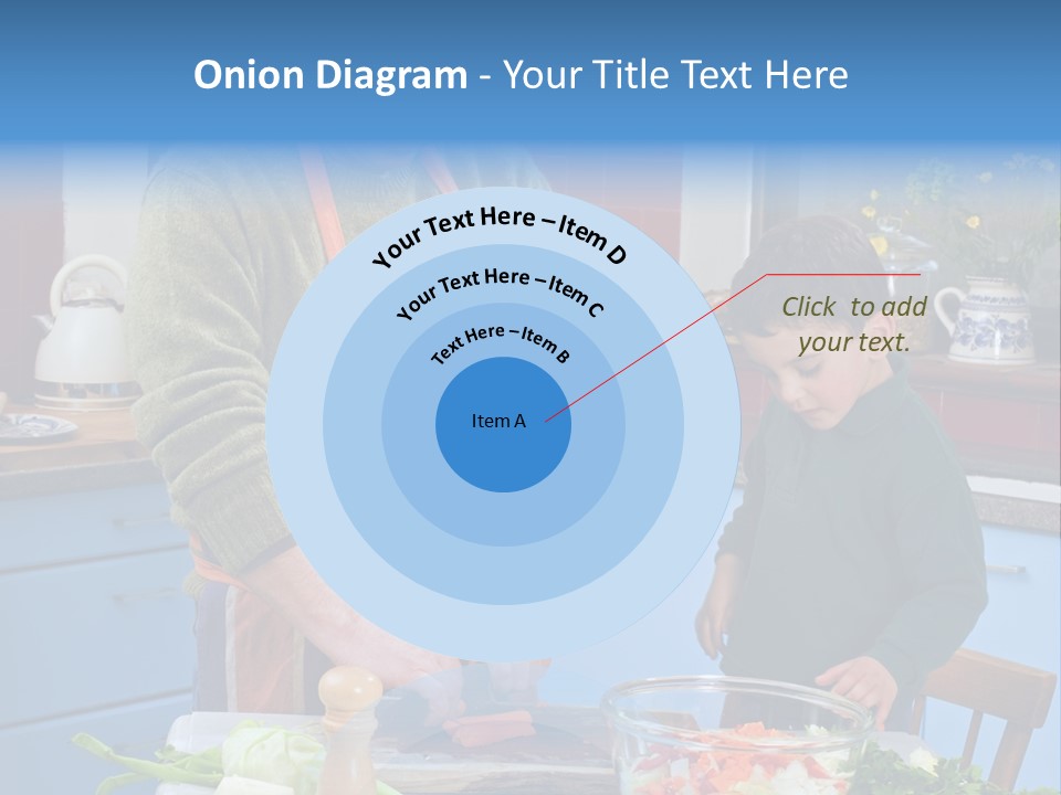 Father Casual Holding PowerPoint Template