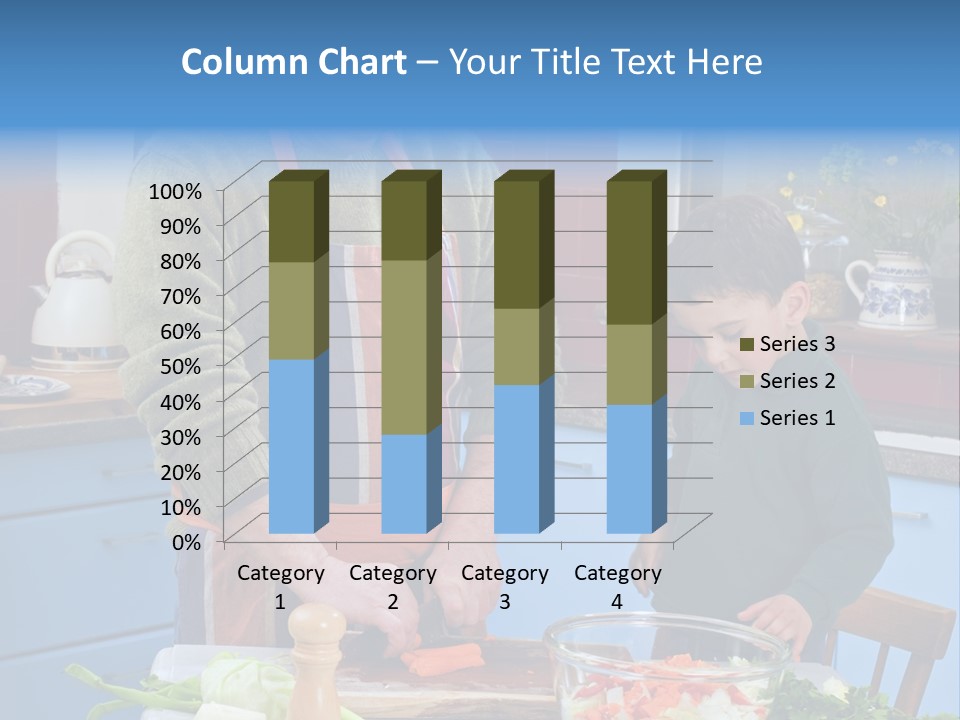 Father Casual Holding PowerPoint Template