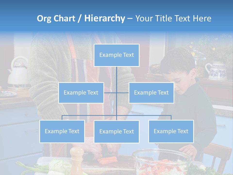 Father Casual Holding PowerPoint Template