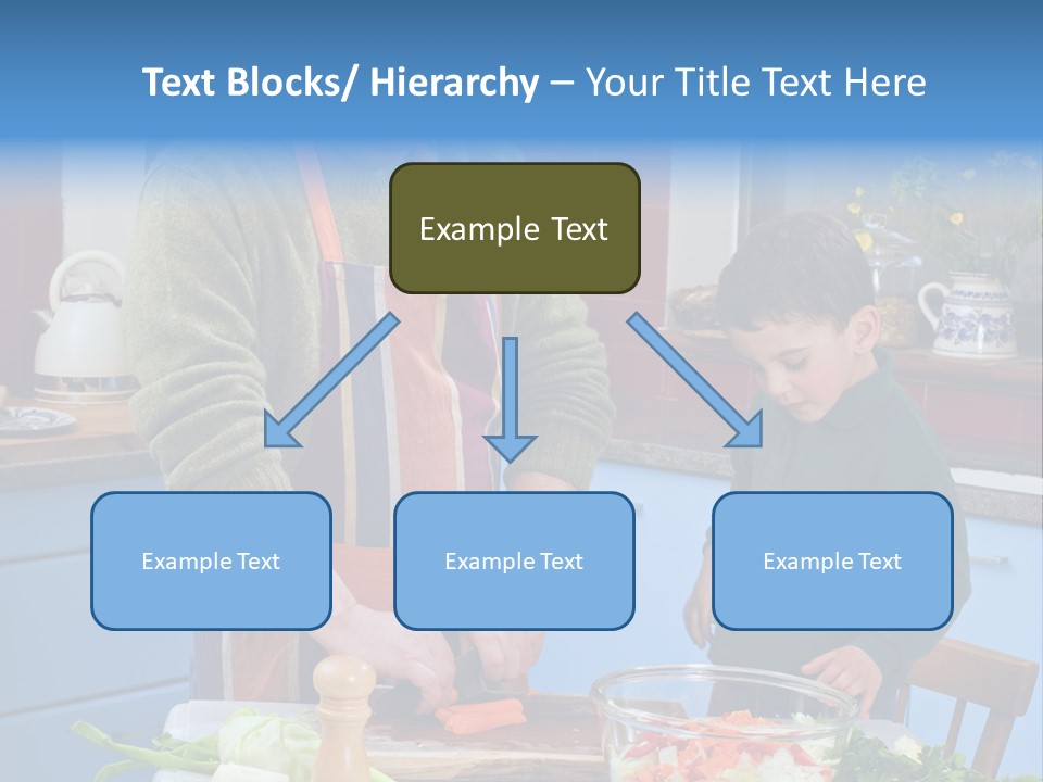 Father Casual Holding PowerPoint Template