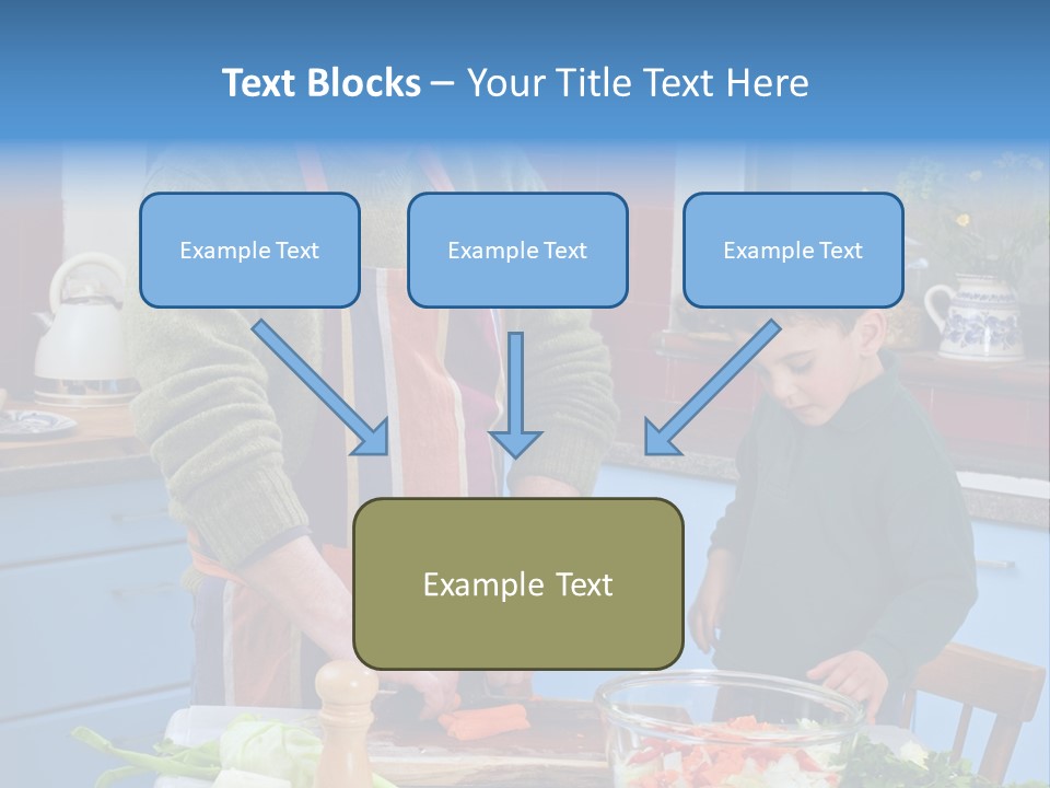 Father Casual Holding PowerPoint Template