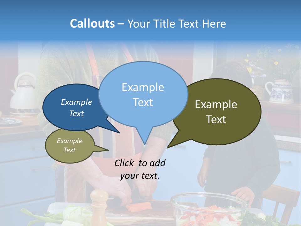 Father Casual Holding PowerPoint Template